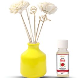 Edysian Yellow Ceramic Reed With Rose Fragrance Aroma Oil Diffusers 50ml-picture-4