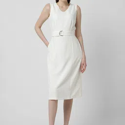 Van Heusen Woman V-Neck Formal Sheath Dress-picture-29