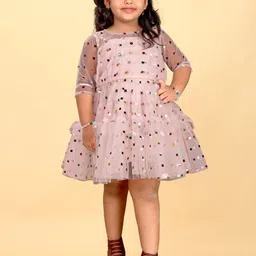 Shrithi Fashion Fab Girls Net Fit & Flare Dress-46