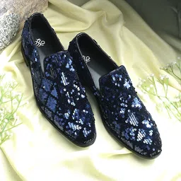 House of Pataudi Men Embellished Lightweight Loafers-picture-20