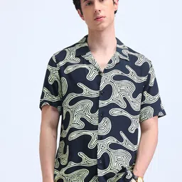 Flying Machine Men Classic Opaque Printed Casual Shirt-image-40