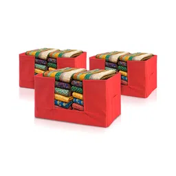 Aura Red Set of 3 Regular Drawer Organiser Organisers-32