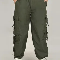 69 FASHION STREET Women Relaxed Fit High-Rise Cargo Styles Trousers-picture-11