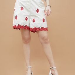 Colour Me by Melange Women Floral Shorts-image-94