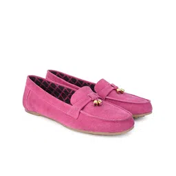 Hydes N Hues Women Slip-On Round Toe Leather Loafers-picture-12
