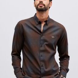 Andamen Men Premium Opaque Checked Casual Shirt-image-98