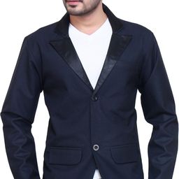 abc garments Men Solid Single Breasted Casual Blazer-picture-2