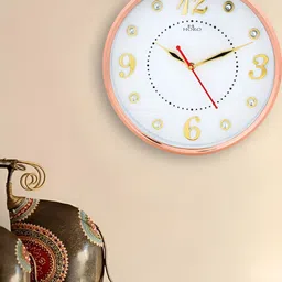 Horo Pink & White Traditional Wall Clock-34