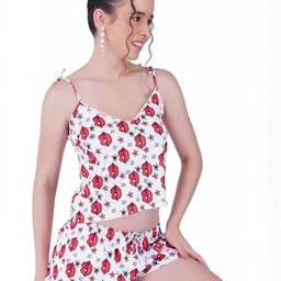 GuSo Shopee Women White Net Baby Dolls-image-100