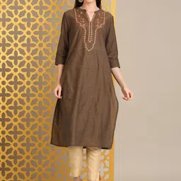 Anouk Women Embroidered Kurta-image-44
