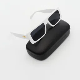 PELLE LUXUR Unisex Rectangle Sunglasses with UV Protected Lens PL25GS170-13