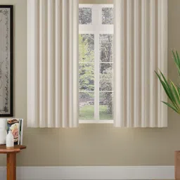 ROSARA HOME Unisex Off White Curtains and Sheers-image-84