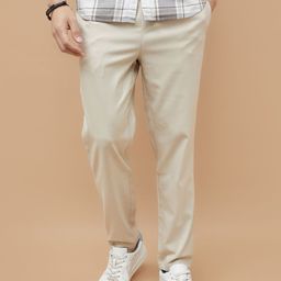 CODE by Lifestyle Men Mid-Rise Flat-Front Cotton Regular Trousers-picture-14