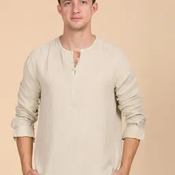 POE Men Dreamer - Cotton Solid Shirt - Pista-image-81