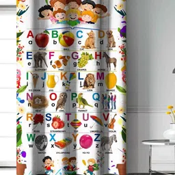 Aura White & Yellow Door Curtain-31