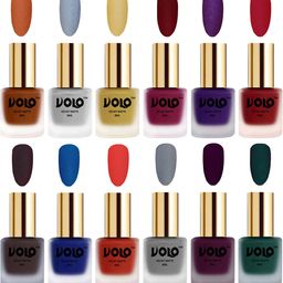 VOLO Set Of 12 Velvet Matte Nail Polish - 8 ml Each-image-71