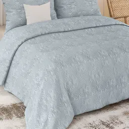 LABHAM Sensation Grey Quilted 300 GSM Double King Bed Cover-picture-6