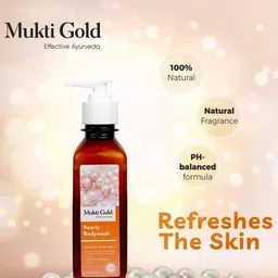 Axiom Set Of 2 Mukti Gold Pearly Bodywash with Aloe Vera Herbs - 250 ml Each image 4