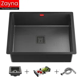 24X18X10 PREMIUM KITCHEN SINK WITH HONEYCOMB STRUCTURE WITH ALL ACCESSORIES (ANTI-SCRATCH) (ANTI-STAIN) Vessel Sink-image-37