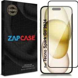 Zapcase Edge To Edge Tempered Glass for Tecno Spark Go 2024-18