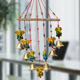 Parrot Windchime With Sound For Home/Balcony/Main Door Wood Windchime (18 inch) Polyester Windchime-image-74