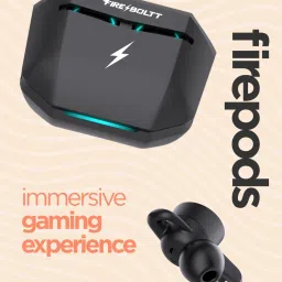 fire-boltt Game Pods Ninja 601 Earbuds TWS, Voice Assistant, Gaming Mode Bluetooth Headset image 2