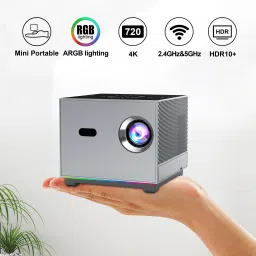 Trending Store X3 4K touch key android projector 720P With 2GB 16GB 5G WiFi Voice Control Remot (8000 lm / 1 Speaker / Wireless / Remote Controller) Portable Projector-12