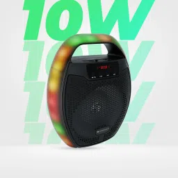 ZEBRONICS Zeb-PSPK 3(Sound feast 60)with v5.0, 6 RGB Modes, 20hrs playback time 10 W Bluetooth Speaker image 2