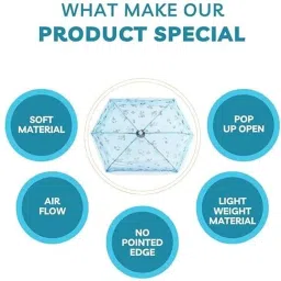 iblay Polyester Kids Washable Umbrella Mosquito Net for New Born Baby Safe Sleep Mosquito Net image 4