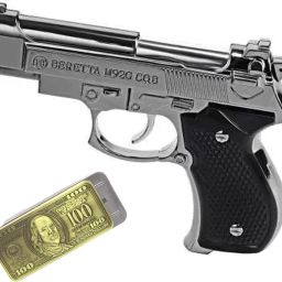 100 DOLLAR Shaped And M92G MINI SIZE Pistol Shaped Lighter Red Flame Cigarette Pocket Lighter Pack Of 2 Visit Website www.myfirstdot.com Pocket Lighter-10