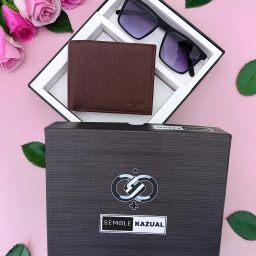 Men Trendy Brown Genuine Leather RFID Wallet-image-14