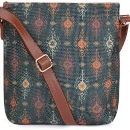 Green Women Sling Bag Aahna Polyester Crossbody Sling bag for Women Ladies College Girls (Green)-image-21
