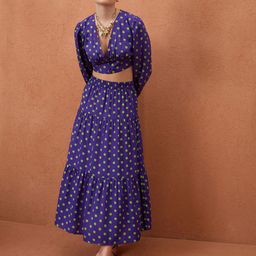 CORSICA Polka Dots Print Tiered Skirt Co-Ords-16
