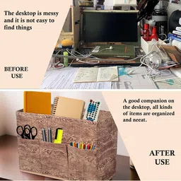Kuber Industries Brown Set of 1 Regular Desk Organiser Organisers image 2