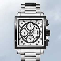 Alexandre Christie Men Dial & Bracelet Style Straps Analogue Chronograph Watch 6182GCBTBSL-image-75
