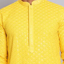 Anouk Men Ethnic Motifs Embroidered Regular Sequinned Kurta with Pyjamas image 2