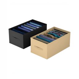 Aura Black Set of 2 Regular Drawer Organiser Organisers-4