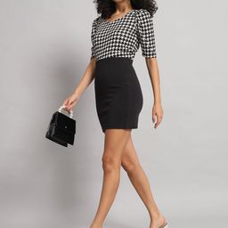 Dream Beauty Fashion Print Sweetheart Neck Puff Sleeve Top-image-92