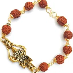 Divine souvenirs Gold Plated Unisex Artificial Beaded Wraparound Bracelet-image-59