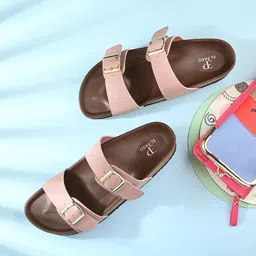El Paso Women One Toe Flats with Bows-11