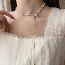DressBerry Gold Plated Butterfly Necklace-image-89