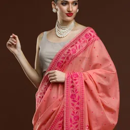 Mitera Woven Design Zari Banarasi Saree-image-23