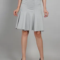 Gora Glama High Waist Flared Knee Length Skirt-picture-14