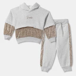 R&B Embellished Hooded Long Sleeve Sweatshirt With Jogger-image-63