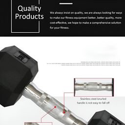 HackerX Set Of 2 Fixed Weight Dumbbell - 15Kg Each image 4