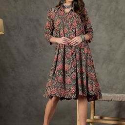 InWeave Floral Print A-Line Dress-picture-38