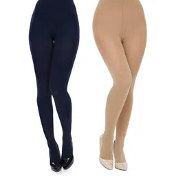 NESKA MODA Women Blue Stockings-image-3
