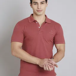HJ HASASI Men Solid Polo Collar Slim Fit T-shirt-picture-40