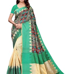 KALINI Daily Printed Saree With Unstitched Blouse Piece-51