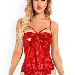 FIMBUL Net Shoulder Straps Baby Doll with Asymmetric Hem-picture-38